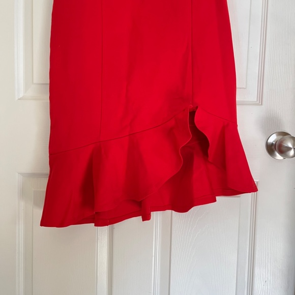 Red mermaid midi dress - Picture 5 of 7